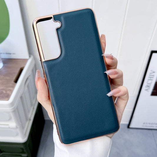Genuine Leather Xiaoya Series Nano Electroplating Phone Case, For Samsung Galaxy S21 5G, For Samsung Galaxy S21 FE 5G, For Samsung Galaxy S21+ 5G, For Samsung Galaxy S22 5G, For Samsung Galaxy S22+ 5G