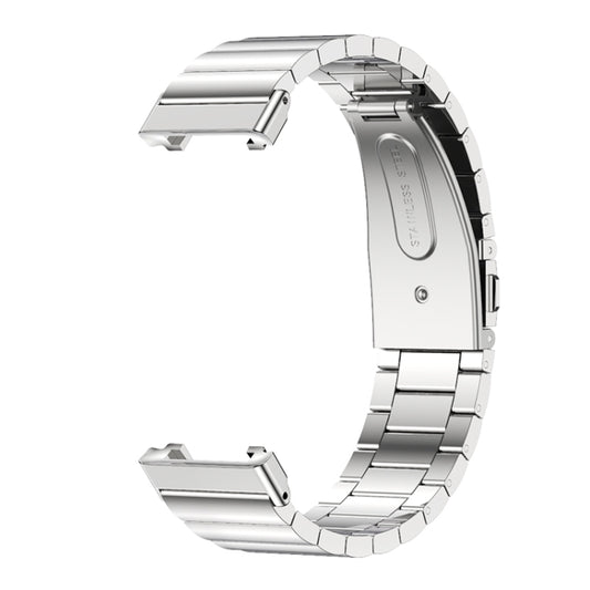 Mijobs Bamboo Stainless Steel Metal Watch Band, For Xiaomi Mi Band 7 Pro
