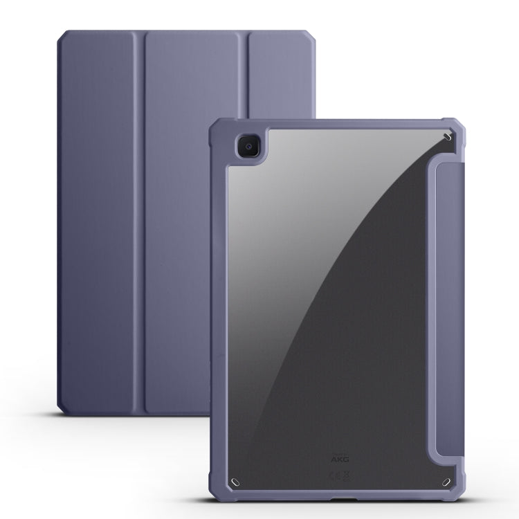 Acrylic 3-folding Smart Leather Tablet Case, For iPad 9.7 2018/2017, For iPad 10.2 2021/2020/2019, For iPad Air 2022/2020/Pro 11 2021/2020/2018, For iPad Air 13 2024 / Pro 12.9 2022 / 2021/2020/2018, For Samsung Galaxy Tab S6 Lite 2020/2022