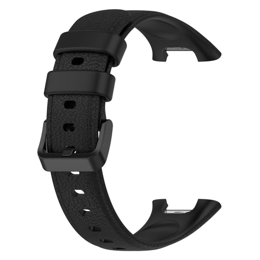 Litchi Texture Leather Watch Band, For Xiaomi Mi Band 7 Pro