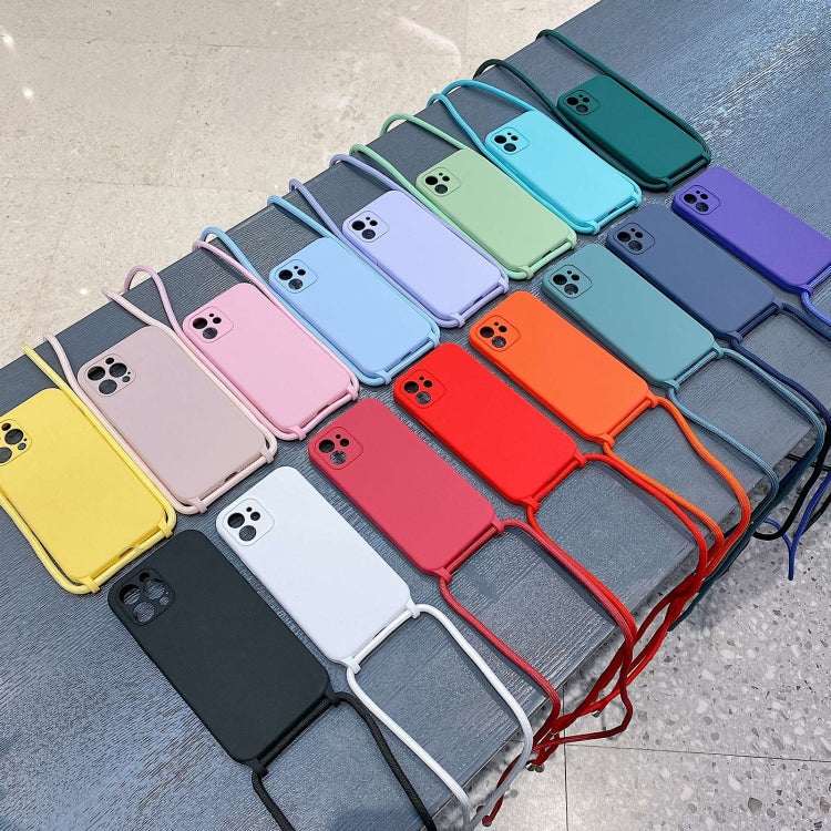 Crossbody Lanyard Liquid Silicone Case, For iPhone 13 Pro Max, For iPhone 12, For iPhone 12 Pro