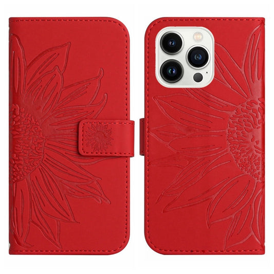 Skin Feel Sun Flower Pattern Flip Leather Phone Case, For iPhone 14 Pro, For iPhone 14 Pro Max, For iPhone X / XS, For iPhone XR