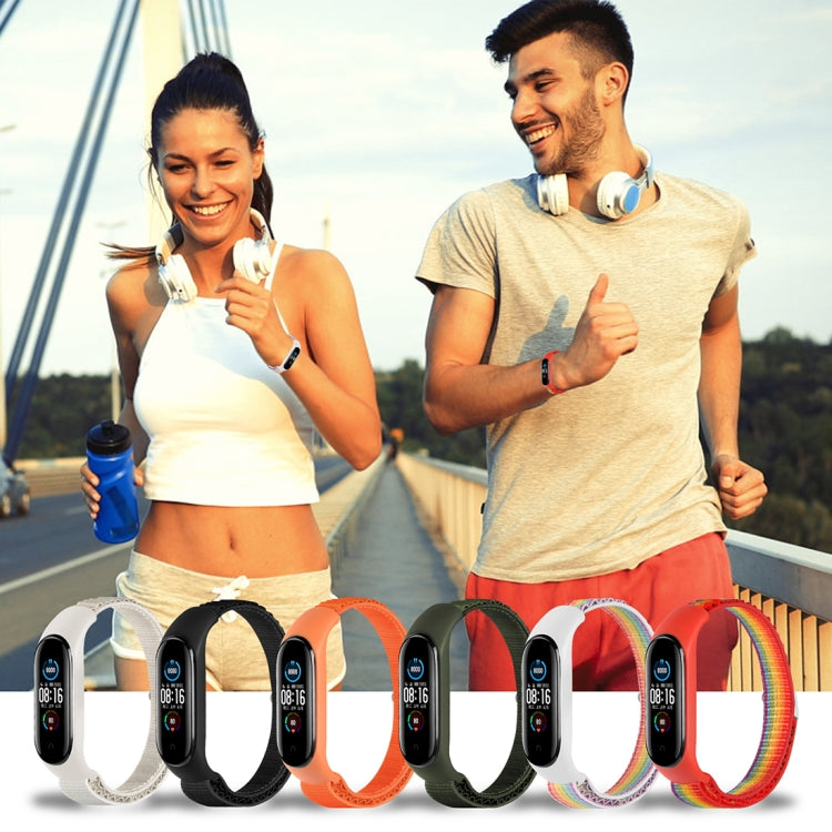 Nylon Loop Watch Band, For Xiaomi Mi Band 3 / 4 / 5 / 6 / 7