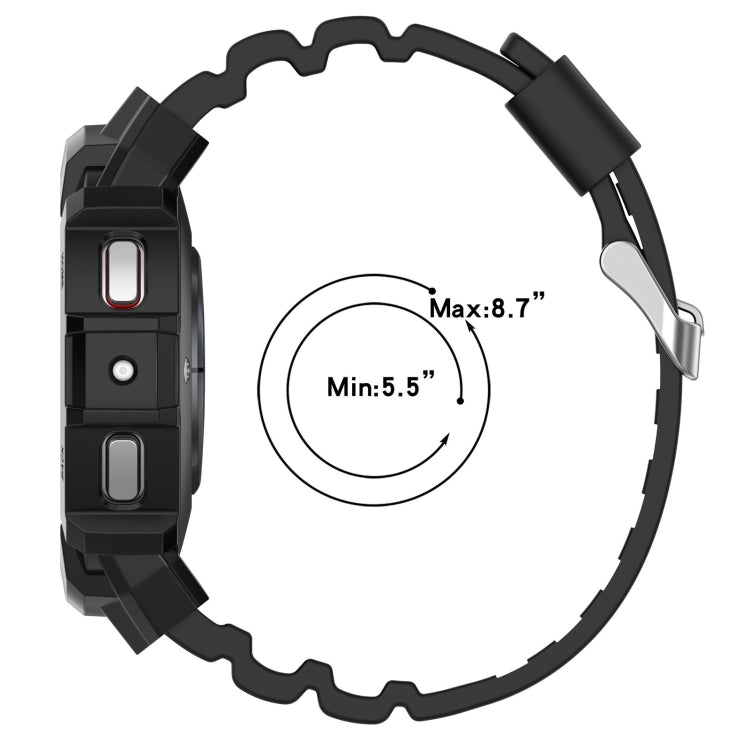 Armor Silicone Watch Band + Protective Case, For Samsung Galaxy Watch5 40mm, For Samsung Galaxy Watch5 44mm, For Samsung Galaxy Watch4 40mm, For Samsung Galaxy Watch4 44mm