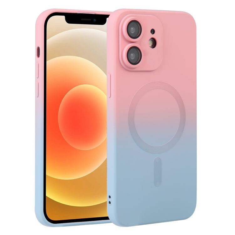 Liquid TPU Silicone Gradient MagSafe Phone Case, For iPhone 14, For iPhone 14 Plus, For iPhone 14 Pro, For iPhone 14 Pro Max, For iPhone 13, For iPhone 13 Pro, For iPhone 13 Pro Max, For iPhone 12