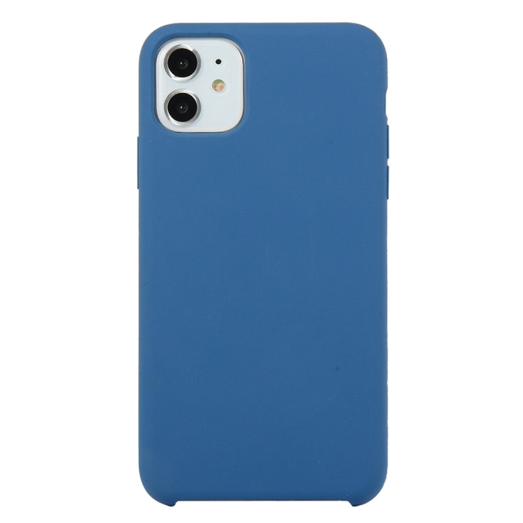 For iPhone 11 Solid Color Solid Silicone Shockproof Case (Hibiscus Pink), For iPhone 11