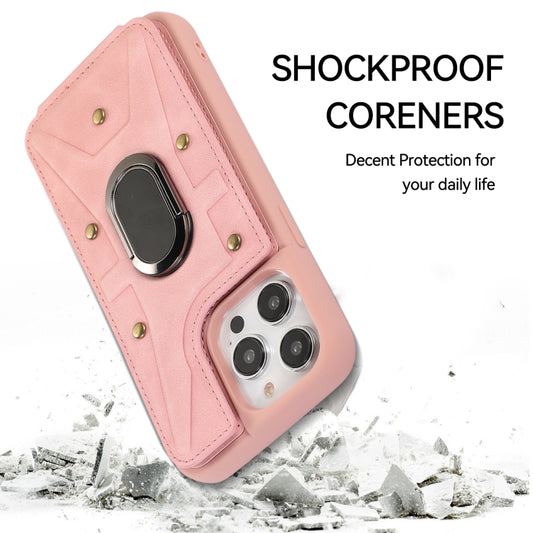 Armor Ring Wallet Back Cover Phone Case, For iPhone 14 Pro, For iPhone 14 Plus, For iPhone 14 Pro Max, For iPhone 13, For iPhone 13 Pro, For iPhone 13 Pro Max, For iPhone 12 / 12 Pro, For iPhone 12 Pro Max, For iPhone 11