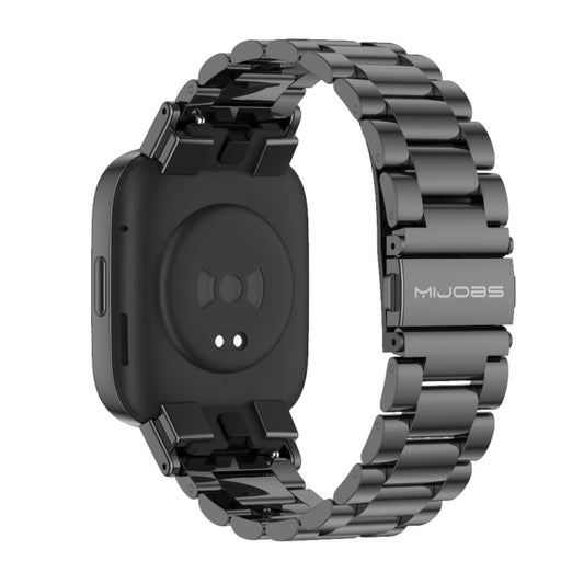 Mijobs Three-Bead Metal Stainless Steel Watch Band, For Redmi Watch 3
