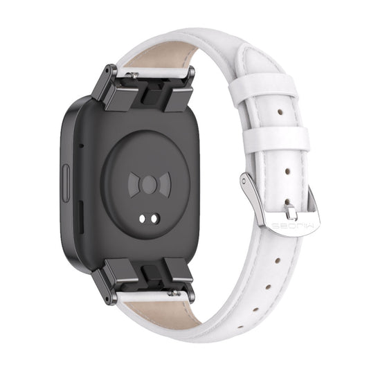 Mijobs Genuine Leather Slim Watch Band, For Redmi Watch 3