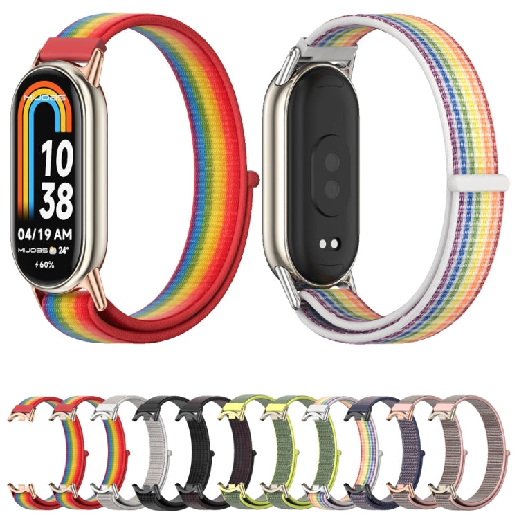 Mijobs Breathable Nylon Loop Watch Band, For Xiaomi Smart Band 10 / 9 / 8