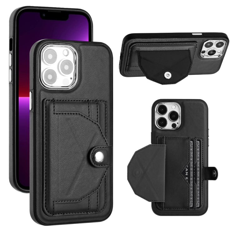 Shockproof Leather Phone Case with Card Holder, For iPhone 15 Pro Max, For iPhone 14, For iPhone 14 Plus, For iPhone 15 Pro, For iPhone 15 Plus, For iPhone 14 Pro, For iPhone 15, For iPhone 14 Pro Max