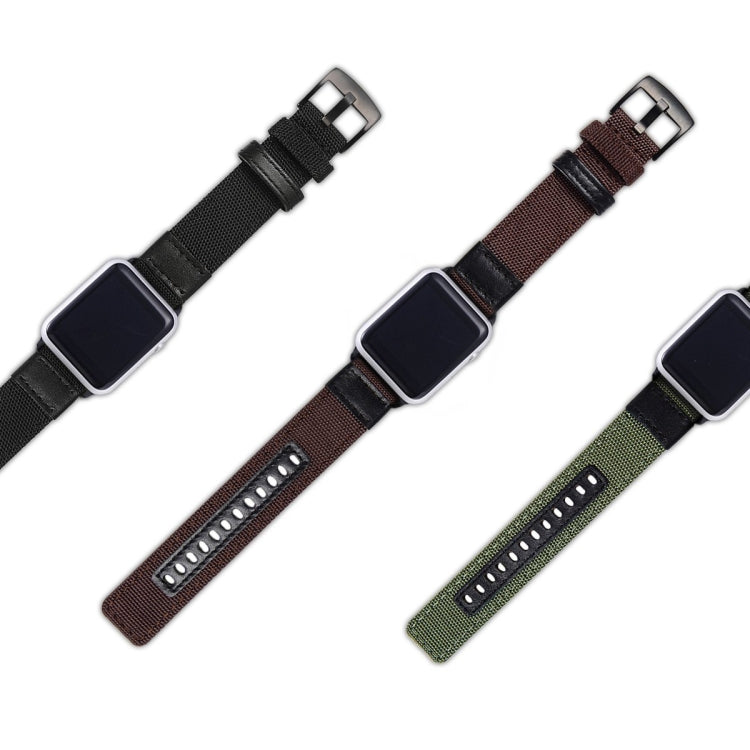 Nylon Watchband, For Apple Watch Series 7 41mm / 6 & SE & 5 & 4 40mm / 3 & 2 & 1 38mm