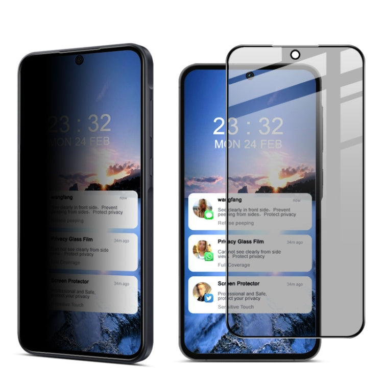 imak HD Full Screen Anti-spy Tempered Glass Protective Film, For Samsung Galaxy A35 5G / A55 5G, For Samsung Galaxy S24 Ultra 5G, For Samsung Galaxy S24+ 5G, For Samsung Galaxy S24 5G, For Samsung Galaxy S23 FE 5G, For Samsung Galaxy A34 5G