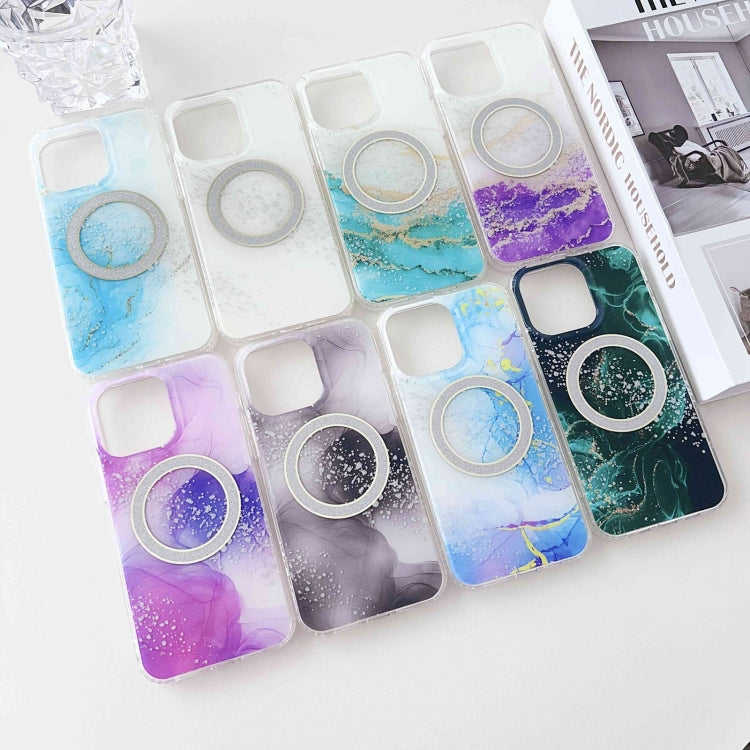 Dual-side IMD Marble Magsafe Phone Case, For iPhone 15 Pro Max, For iPhone 14, For iPhone 15 Pro, For iPhone 14 Pro, For iPhone 15 Plus, For iPhone 14 Pro Max