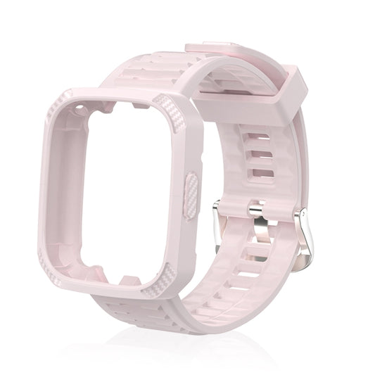 Carbon Fiber Texture Integrated Silicone Watch Band, For Redmi Watch 3
