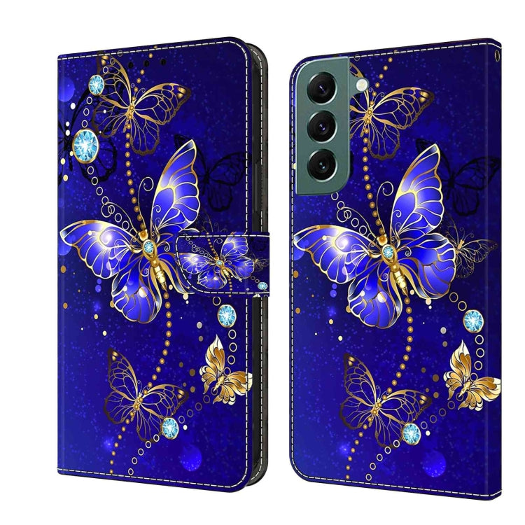 Crystal 3D Shockproof Protective Leather Phone Case, For Samsung Galaxy S22 Ultra, For Samsung Galaxy S22+