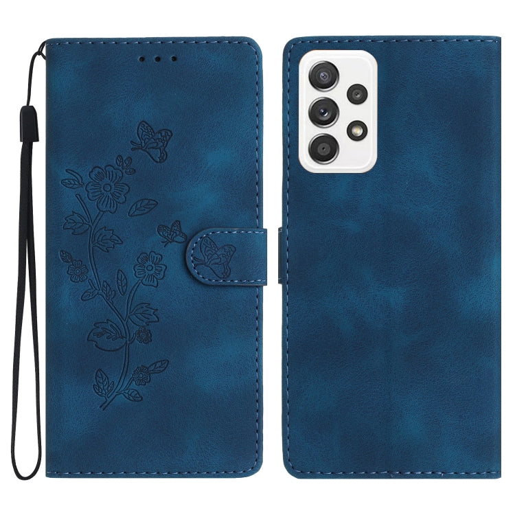 Flower Butterfly Embossing Pattern Leather Phone Case, For Samsung Galaxy A32 4G, For Samsung Galaxy A72 5G, For Samsung Galaxy A52 5G, For Samsung Galaxy A32 5G, For Samsung Galaxy S21 5G, For Samsung Galaxy S21+ 5G, For Samsung Galaxy S21 Ultra 5G