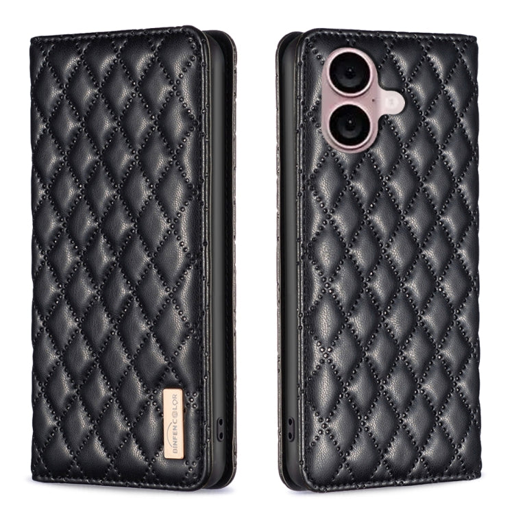 Diamond Lattice Magnetic Leather Flip Phone Case, For iPhone 18 Pro/17 Pro, For iPhone 18 Pro Max/17 Pro Max, For iPhone 17, For iPhone 17 Air, For iPhone 16 Pro Max, For iPhone 16 Pro, For iPhone 16 Plus, For iPhone 16