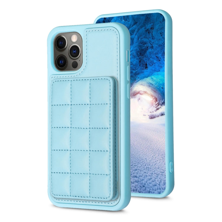 Grid Card Slot Holder Phone Case, For iPhone 15, For iPhone 14 Pro Max, For iPhone SE 2022 / SE 2020 / 8 / 7, For iPhone 13 Pro Max, For iPhone 13 Pro, For iPhone 12 / 12 Pro