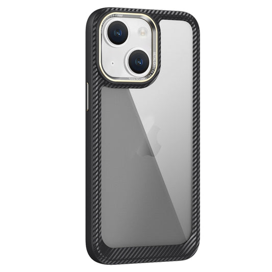 Carbon Fiber Transparent Back Panel Phone Case, For iPhone 14, For iPhone 14 Pro, For iPhone 14 Pro Max, For iPhone 13 Pro Max, For iPhone 13 Pro, For iPhone 13, For iPhone 12, For iPhone 12 Pro Max, For iPhone 12 Pro