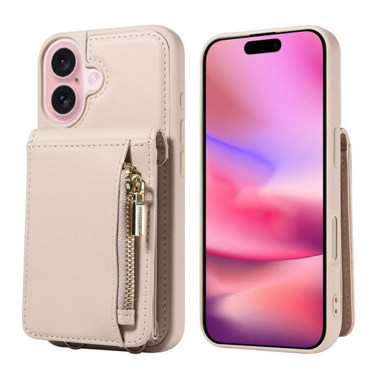 Crossbody Lanyard Zipper Wallet Leather Phone Case, For iPhone 18 / 17, For iPhone 18 Pro / 17 Pro, For iPhone 18 Pro Max / 17 Pro Max, For iPhone Air, For iPhone 16 Pro Max, For iPhone 16 Pro, For iPhone 16 Plus, For iPhone 16, For iPhone 15 Pro Max