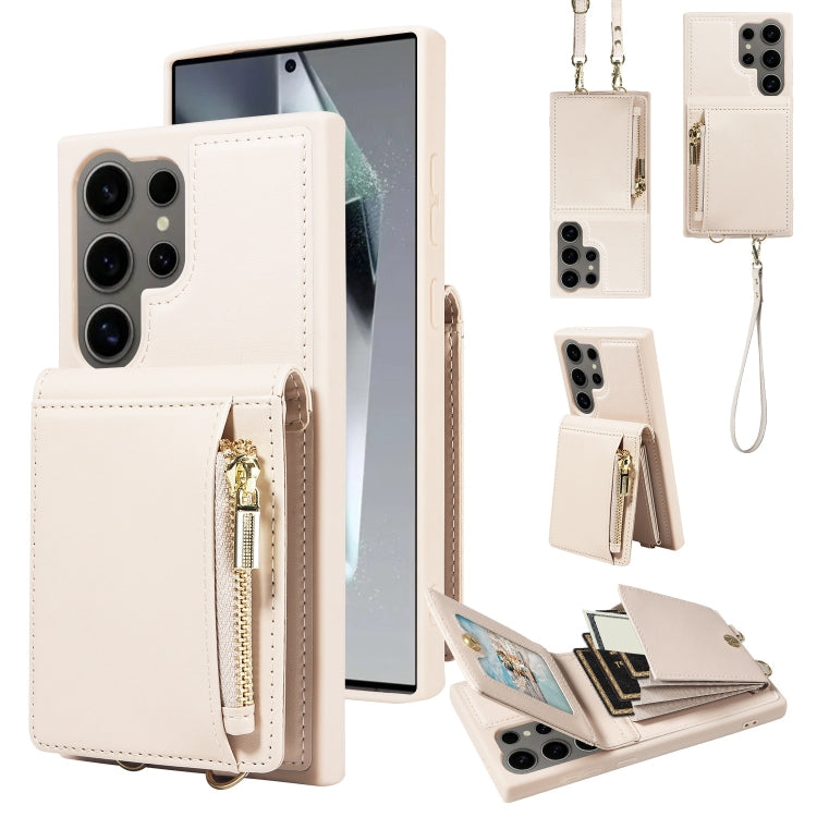 Crossbody Lanyard Zipper Wallet Leather Phone Case, For Samsung Galaxy S24 Ultra 5G, For Samsung Galaxy S23 FE 5G, For Samsung Galaxy S23 Ultra 5G, For Samsung Galaxy S23+ 5G, For Samsung Galaxy A13 4G / 5G, For Samsung Galaxy S22 Ultra 5G