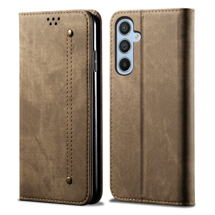 Denim Texture Casual Style Horizontal Flip Leather Case, For Samsung Galaxy M55 5G, For Samsung Galaxy M15 / F15 5G, For Samsung Galaxy A35 5G, For Samsung Galaxy A05, For Samsung Galaxy A05s, For Samsung Galaxy F34 5G, For Samsung Galaxy M34 5G