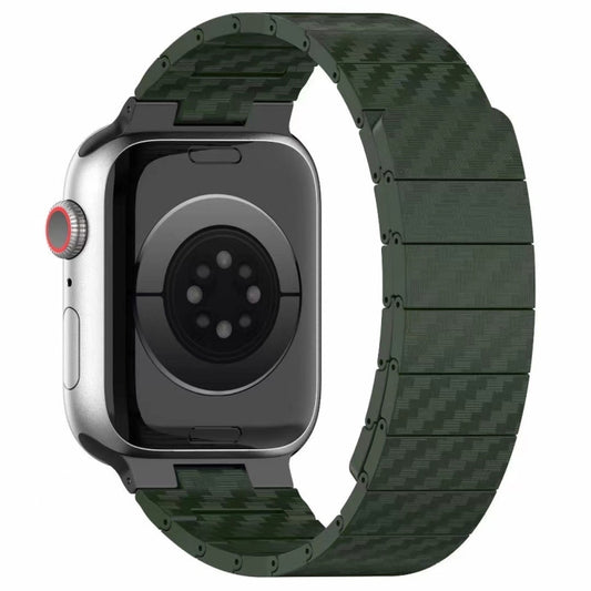 Carbon Fiber Magnetic Loop Watch Band, For Apple Watch Series 6 40mm, For Apple Watch Series 6 44mm, For Apple Watch Serie 5 44mm, For Apple Watch Series 5 40mm, For Apple Watch Series 4 44mm, For Apple Watch Series 4 40mm, For Apple Watch Series 3 38...