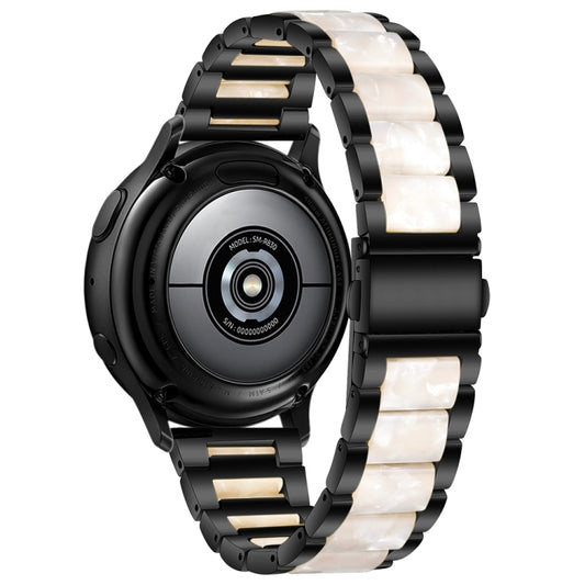 Three Bead Resin Metal Watch Band, For Samsung Galaxy Watch 6 / 6 Classic