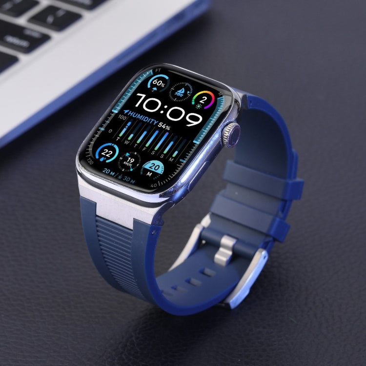 Loners Liquid Silicone Watch Band, For Apple Watch Series 5 44mm, For Apple Watch Series 4 44mm, For Apple Watch Series 3 42mm