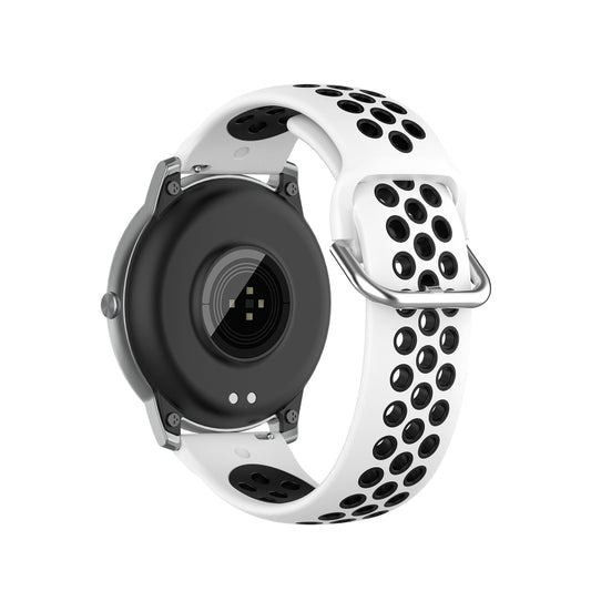 Silicone Sports Two-tone Strap, Size: 22mm, For Xiaomi Haylou Solar LS05