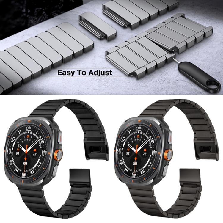 Bamboo Norman Buckle Stainless Steel Watch Band, For Samsung Galaxy Watch Ultra 47mm / Ultra 2025