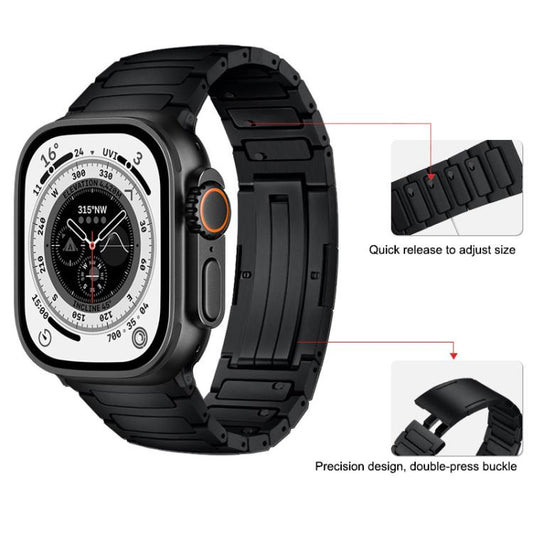 Integrated I-Shaped Quick Release Titanium Alloy Watch Band, For Apple Watch 46mm / 49mm / 45mm / 44mm