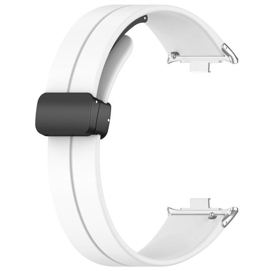 xDfind Flat Head Groove Folding Black Buckle Silicone Watch Band, For Xiaomi Band 10 Pro / 9 Pro / Redmi Watch 6, For Redmi Watch 3 Active / Watch 3 Lite, For Redmi Watch 3
