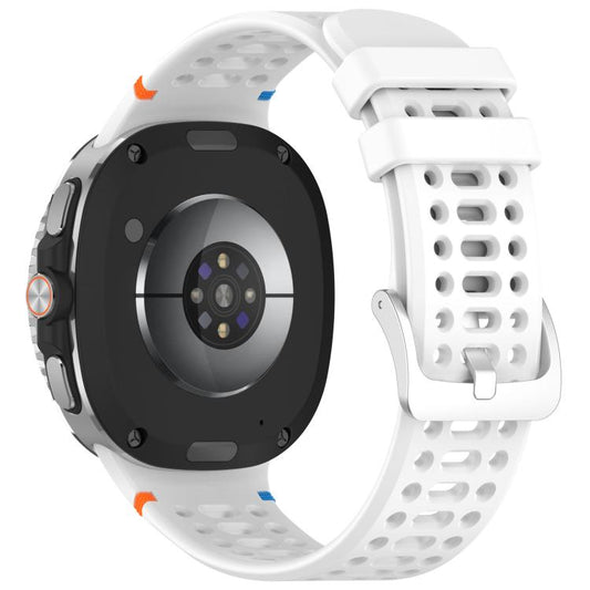 xDfind Alloy Silver Buckle Breathable Hole Silicone Watch Band, For Samsung Galaxy Watch8 / Watch8 Classic