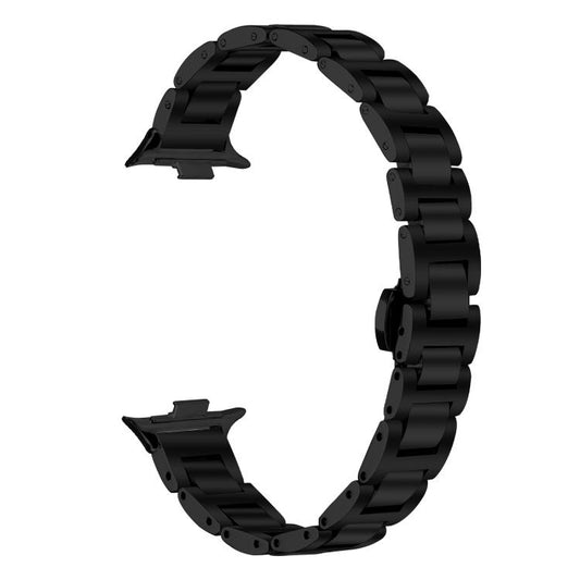 Slim Butterfly Buckle Metal Stainless Steel Watch Band, For Redmi Watch6/5/4/Xiaomi Band 9 Pro/8 Pro, For Xiaomi Smart Band 10 / 9 / 8