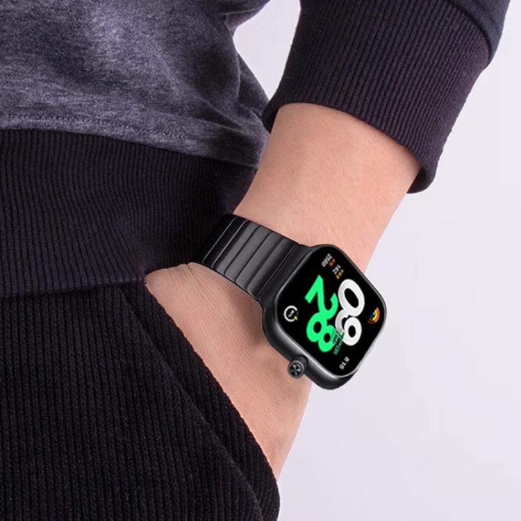One Beads Dual-Press Butterfly Buckle Stainless Steel Watch Band, For Xiaomi Band 10 Pro / Redmi Watch 6 / 5
