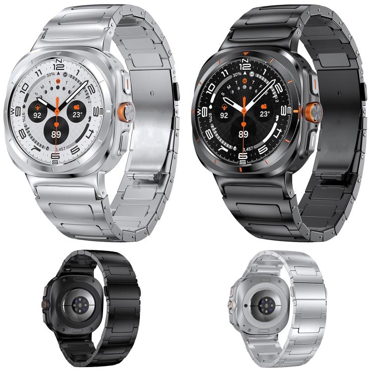 I-Shaped Flat Buckle Titanium Alloy Watch Band, For Samsung Galaxy Ultra 47mm / Ultra 2025