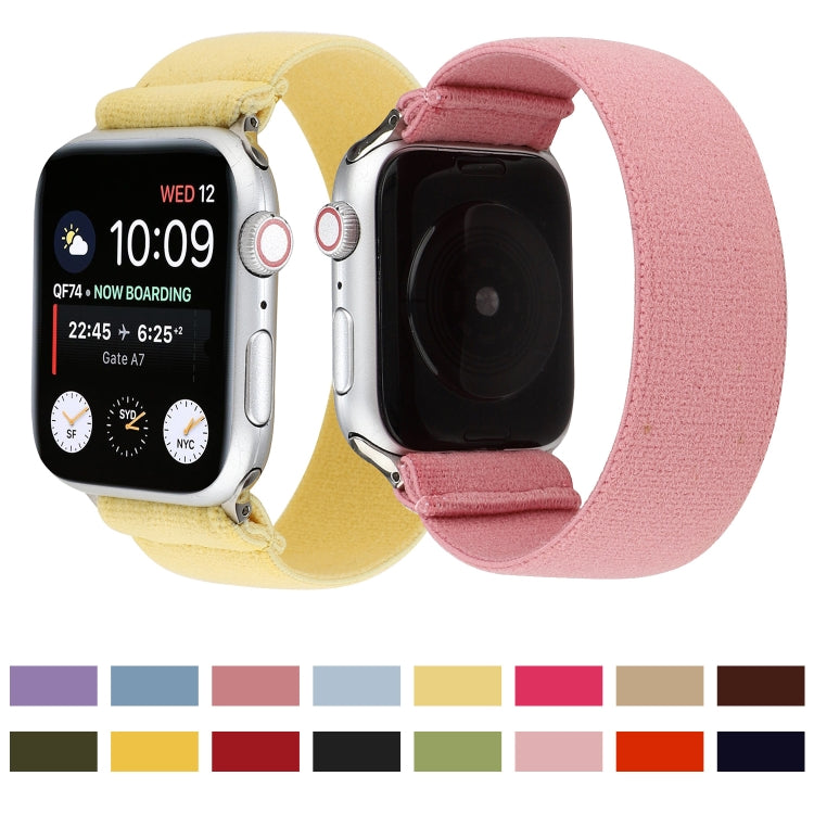 Solid Color Silicone Replacement Strap Watchband, For Apple Watch Series 7 41mm / & 6 & SE & 5 & 4 40mm, For Apple Watch Series 7 45mm / & 6 & SE & 5 & 4 44mm