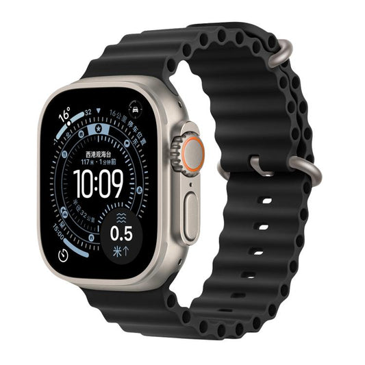 Ocean Solid Color Fluoroelastomer Watch Band, For Apple Watch 42mm / 41mm / 40mm / 38mm