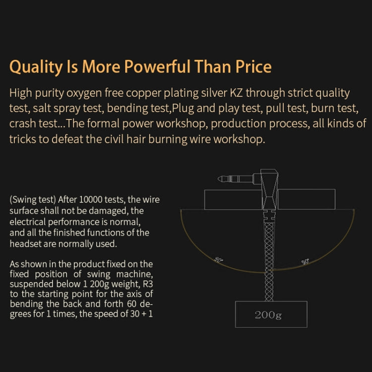 KZ 8 Pin Oxygen-free Copper Silver Plated Upgrade Cable for Most MMCX Interface Earphones