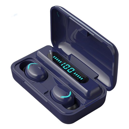 F9-5C Macaron Series Four-bar Breathing Light + Digital Display Noise Reduction Bluetooth Earphone, F9-5C Macaron Four-bar Light Yellow, F9-5C Macaron Four-bar Light Dark Blue, F9-5C Macaron Four-bar Light Pink, F9-5C Macaron Four-bar Light Baby Blue