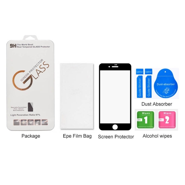 For iPhone 8 / 7 0.3mm 9H Surface Hardness Curved Full Screen Tempered Glass Screen Protector, For iPhone 8 & 7(1 PC)