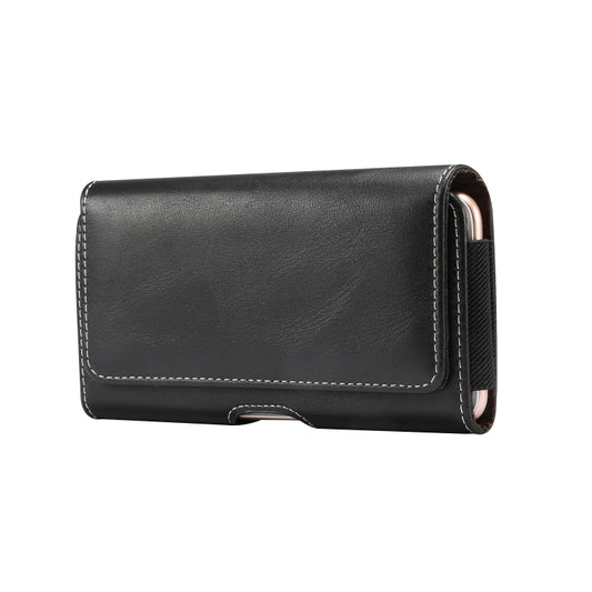 Men Lambskin Texture Multi-functional Universal Mobile Phone Waist Pack Leather Case for 5.2 Inch or Below Smartphones, For 5.2 Inch