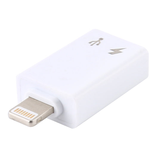 8 Pin Male to USB-C / Type-C Female Charging and Listening Song Audio Adapter Earphone Adapter, Support Data Transmission & Take Pictures