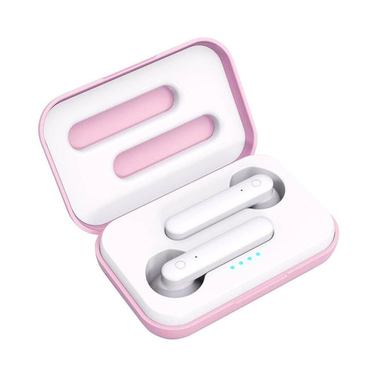 X26 TWS Bluetooth 5.0 Wireless Touch Bluetooth Earphone with Magnetic Attraction Charging Box, Support Voice Assistant & Call, Pink, Blue, White