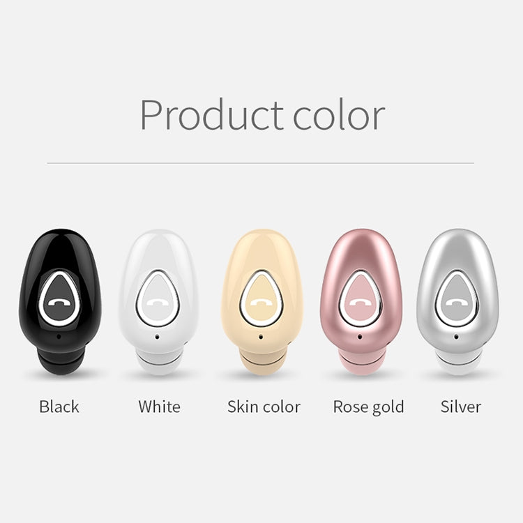 YX01 Sweatproof Bluetooth 4.1 Wireless Bluetooth Earphone, Support Memory Connection & HD Call, Silver, White, Black, Flesh Color, Rose Gold