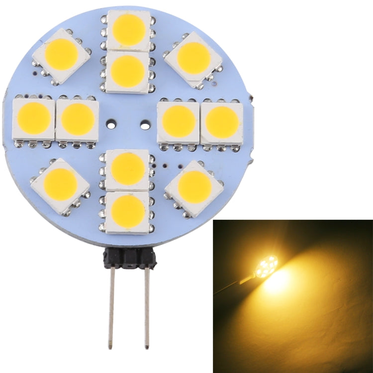 G4 12 LEDs SMD 5050 144LM 2800-3200K Stepless Dimming Energy Saving Light Pin Base Lamp Bulb, DC 12V, G4 12LEDs SMD 5050 144LM, G4 12 LEDs SMD 5050 144LM