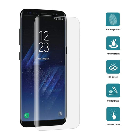 25 PCS For Galaxy S8 Plus / G9550 0.3mm 9H Surface Hardness 3D Curved Full Screen Tempered Glass Screen Protector, For Galaxy S8 Plus / G9550