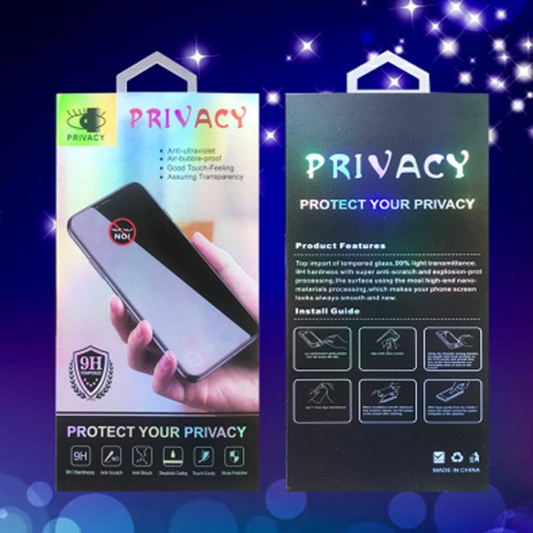 For Galaxy Note 10 0.3mm 9H Surface Hardness 3D Privacy Curved Edge Glue Curved Full Screen Tempered Glass Film, Fingerprint Unlock Is Not Supported, For Note 10